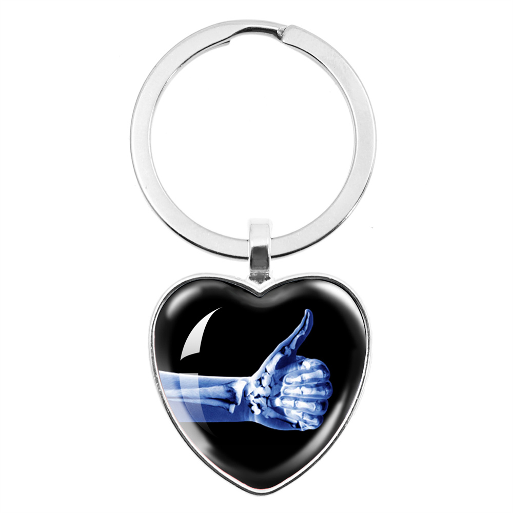 Xbody Health & Wellness Functional Integrative Medicine Office & Medical Spa Wayne - X-ray Film Peach Heart Keychain Human