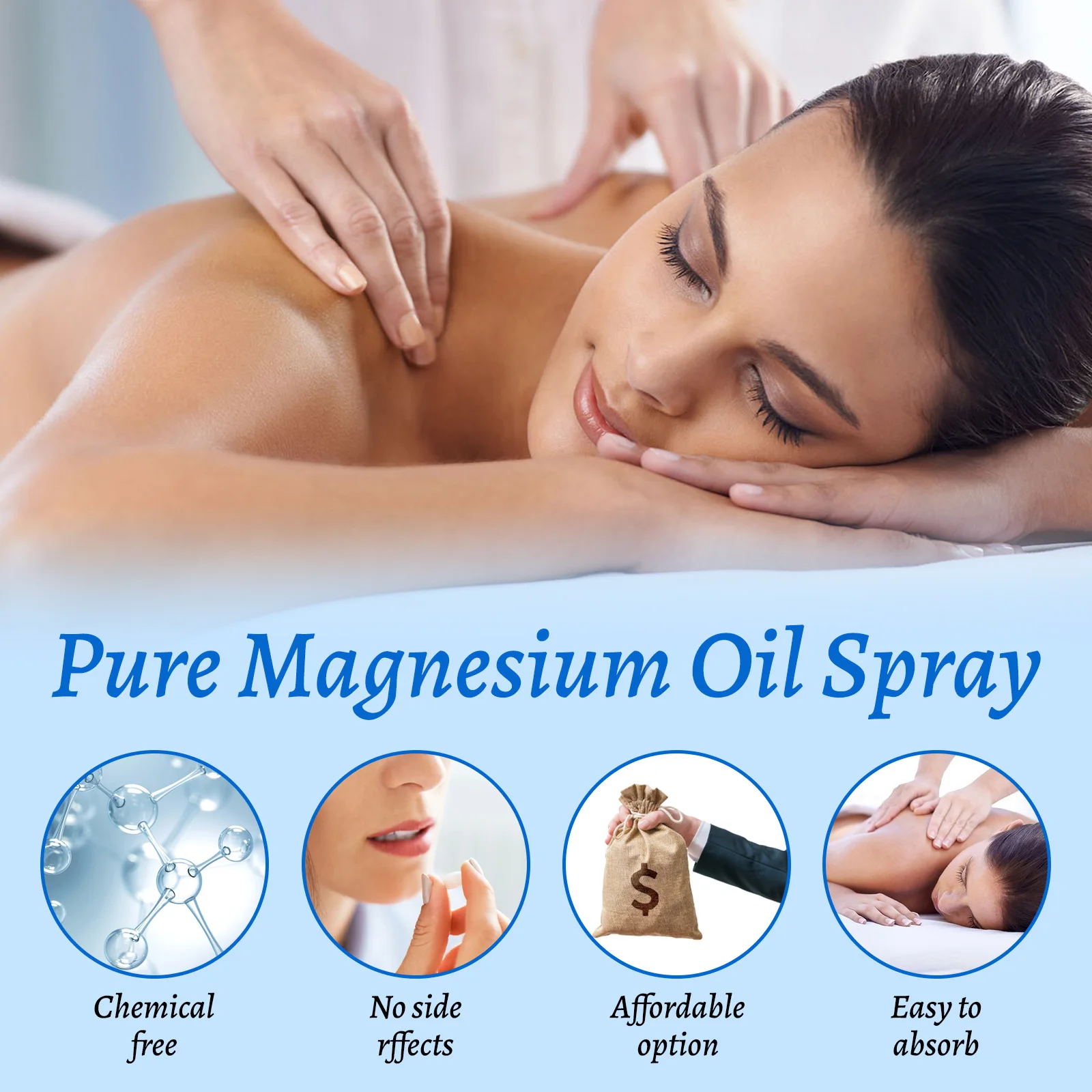 Magnesium Oil Spray 60ml Muscl - Bath Salts Magnesium 评论和价格
