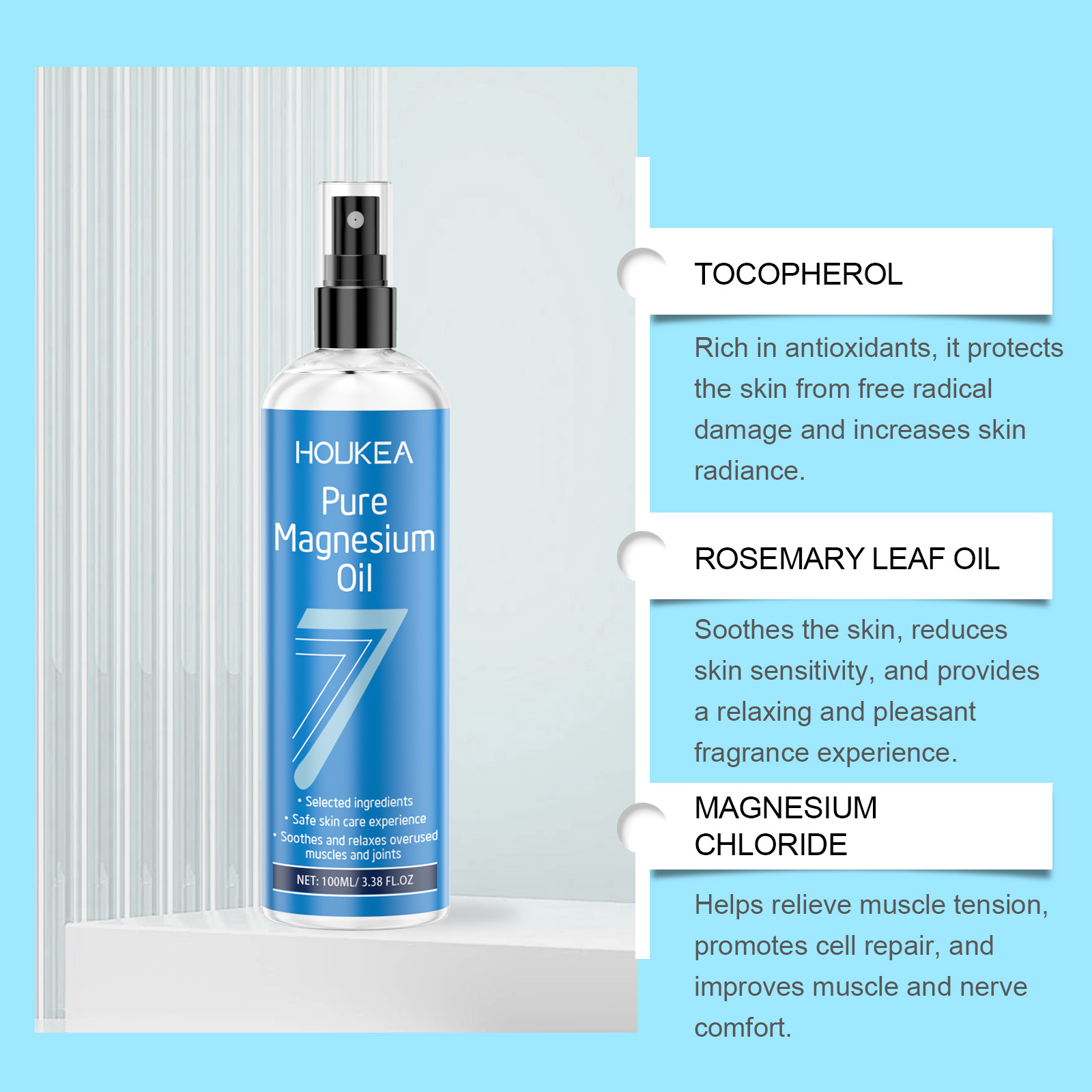 Houkea Mineral Magnesium Oil S - Bath Salts Magnesium 评论和价格